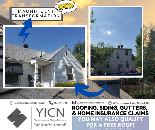 Jerome Crews YICN roofing project - before and after transformation
