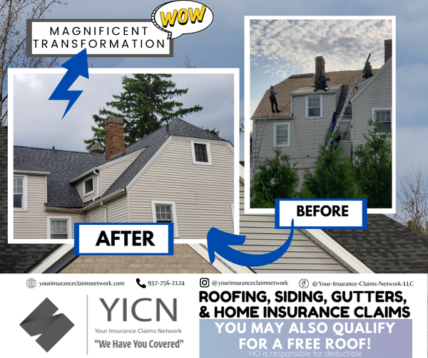 Anthony Furcron YICN roofing project - before and after transformation