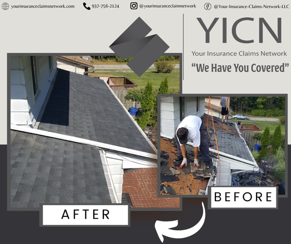 Jim Depo YICN roofing project - before and after transformation