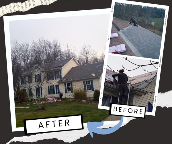 Freddie Bryant YICN roofing project - before and after transformation